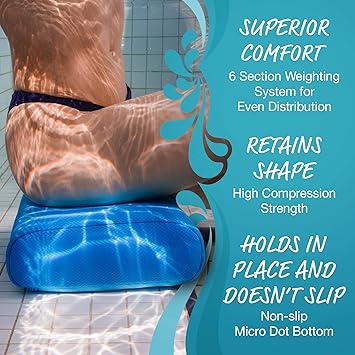 STAR SPLASH Hot Tub Booster Seat 15 x 12 x 5 Inches Hot Tub Pillow with NonSlip Micro Dot Bottom and 6 Weighted Sections Quick Dry Bath Accessories for Indoor or Outdoor Spa - Image 3