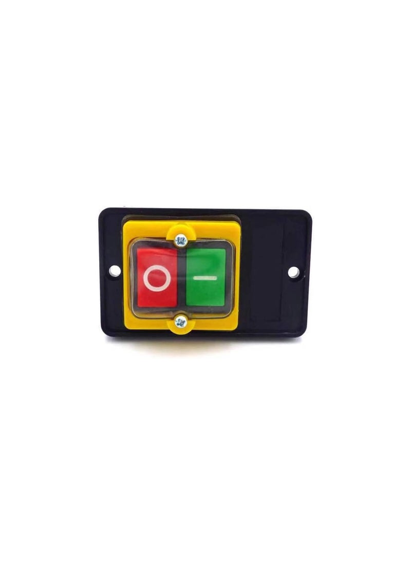 Waterproof Push Button Switch Motor ON/Off Start Stop Switch Self-Locking Shut Off Switch 10A AC 220V/380V KAO-5M