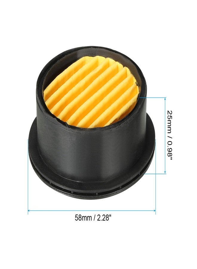 PATIKIL Air Compressor Filter, 8 Pack Noise Reduction Air Compressor Accessories for Generators, Blowers, Exhaust Ports, Black, Yellow - Image 2