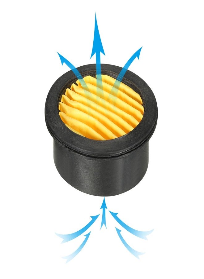 PATIKIL Air Compressor Filter, 8 Pack Noise Reduction Air Compressor Accessories for Generators, Blowers, Exhaust Ports, Black, Yellow - Image 4