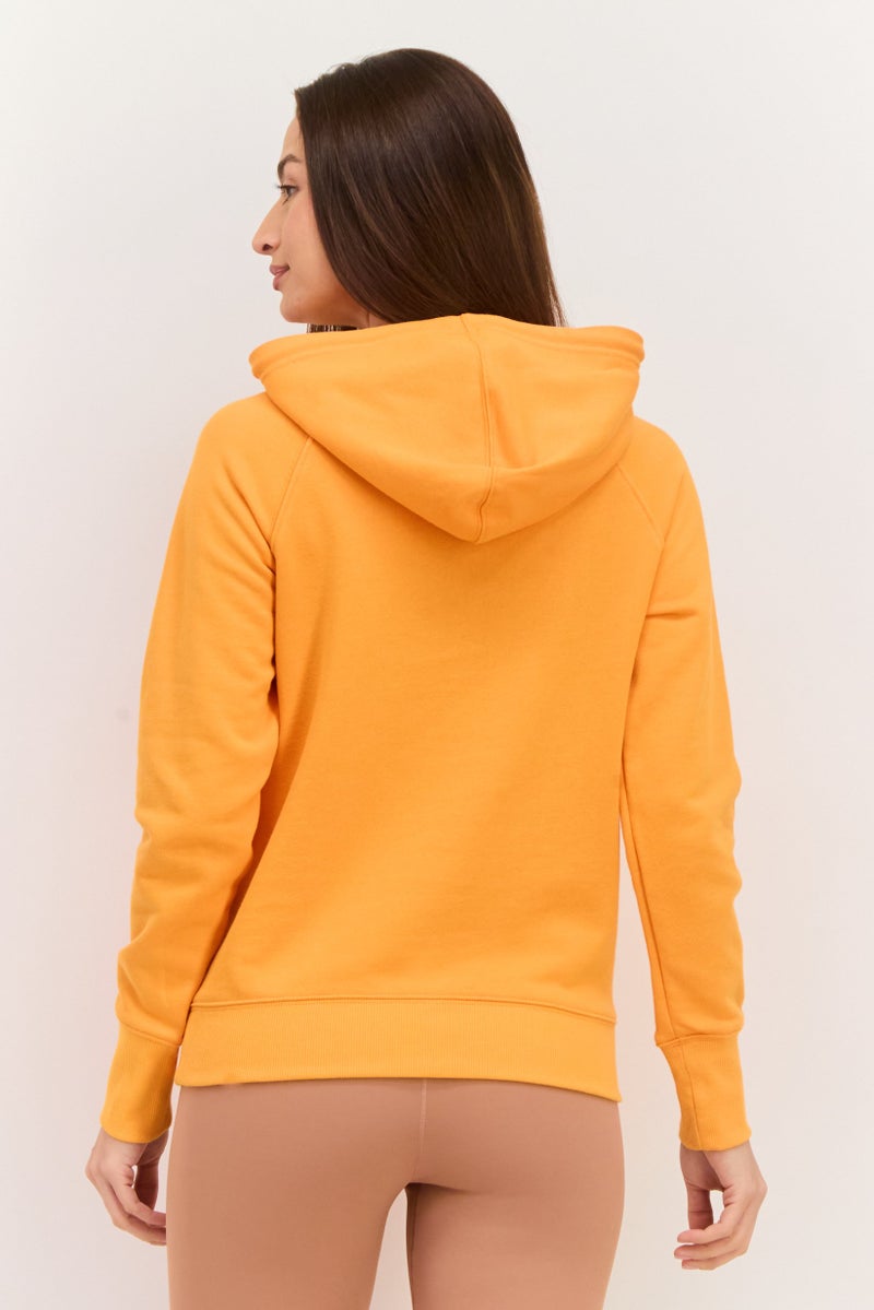 Champion Women Sportswear Fit Long Sleeves Training Sweatshirt, Orange - Image 4