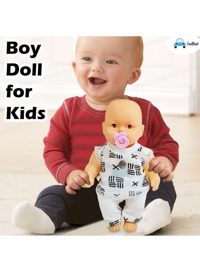 FunBlast Doll for Kids - Boy Doll for Kids, Musical Doll for Girls, Doll with Touch Sensors with Sound, Musical Doll for 3+ Year Old Boys & Girls, Boy Doll with Dress (White) - Image 2