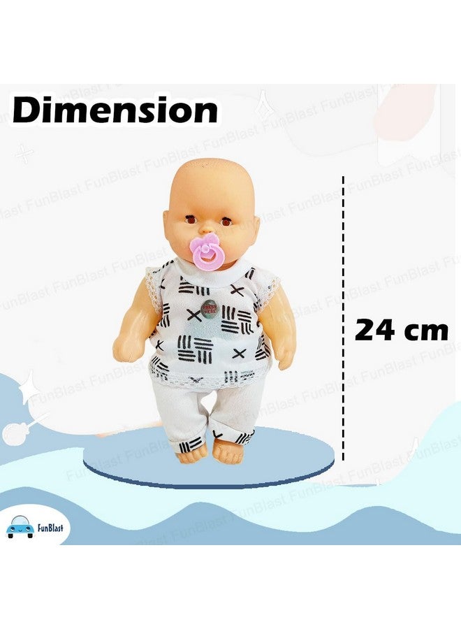 FunBlast Doll for Kids - Boy Doll for Kids, Musical Doll for Girls, Doll with Touch Sensors with Sound, Musical Doll for 3+ Year Old Boys & Girls, Boy Doll with Dress (White) - Image 3