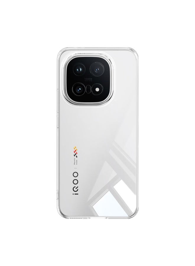 Yiou Tpu Full-coverage Shockproof Skin-friendly Transparent Case For Iqoo 15 Smartphone, Minimalist Uni Protective Cover
