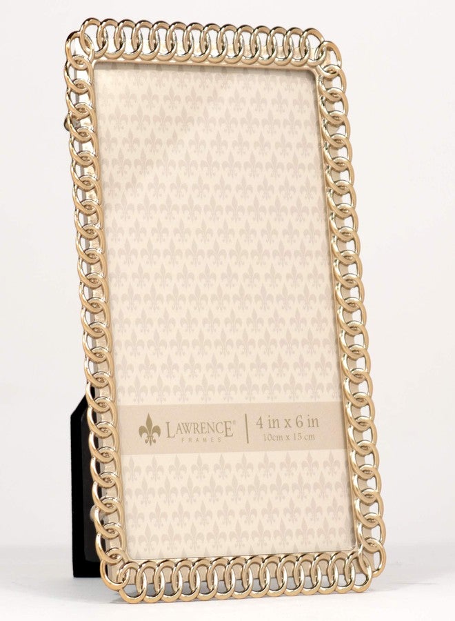 Lawrence Frames 4x6 Gold Metal Eternity Rings Picture Frame - Image 2