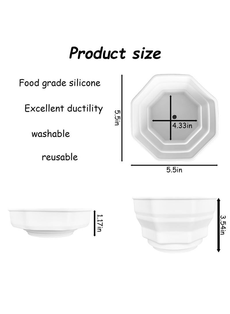 SYOSI Tumbler Snack Bowl Compatible, Simple Modern 40oz Tumbler, for Stanley 40oz Tumbler, with Handle Reusable Snack Container Bottle Cup Accessories Pink - Image 5