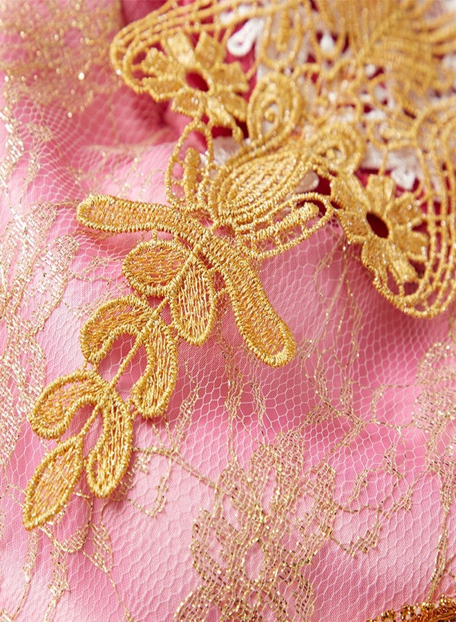 ستود الفتيات فساتين اطفال ملابس اطفال فستان الاميرة مع الملحقات حفلة عيد ميلاد - Image 5