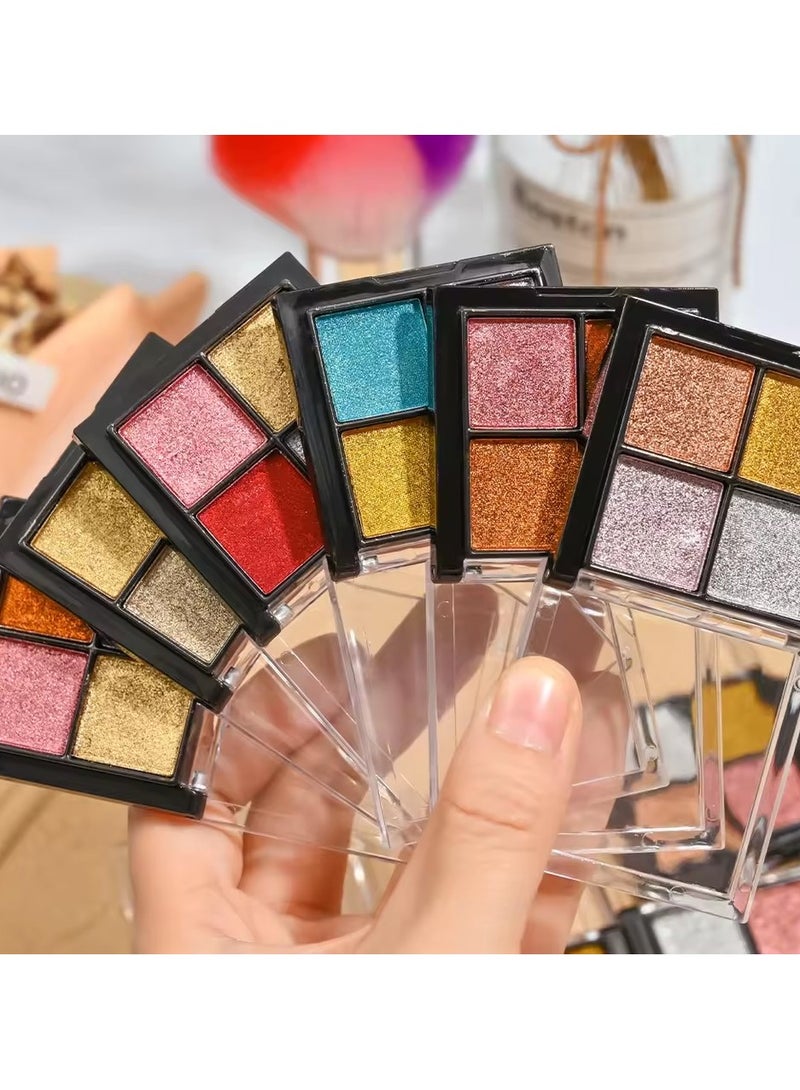 Goolsky 4Colors/Set Magic Mirror Rubbing Nail Glitter Powder - Metallic Chrome Nail Powder Nails UV Gel Polish Pigment Dust Decoration** - Image 4