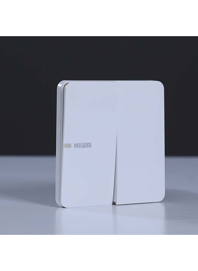 DANUBE HOME Danube Home - Milano 10A 2 Gang 1 Way Switch Wh Ps - Image 3