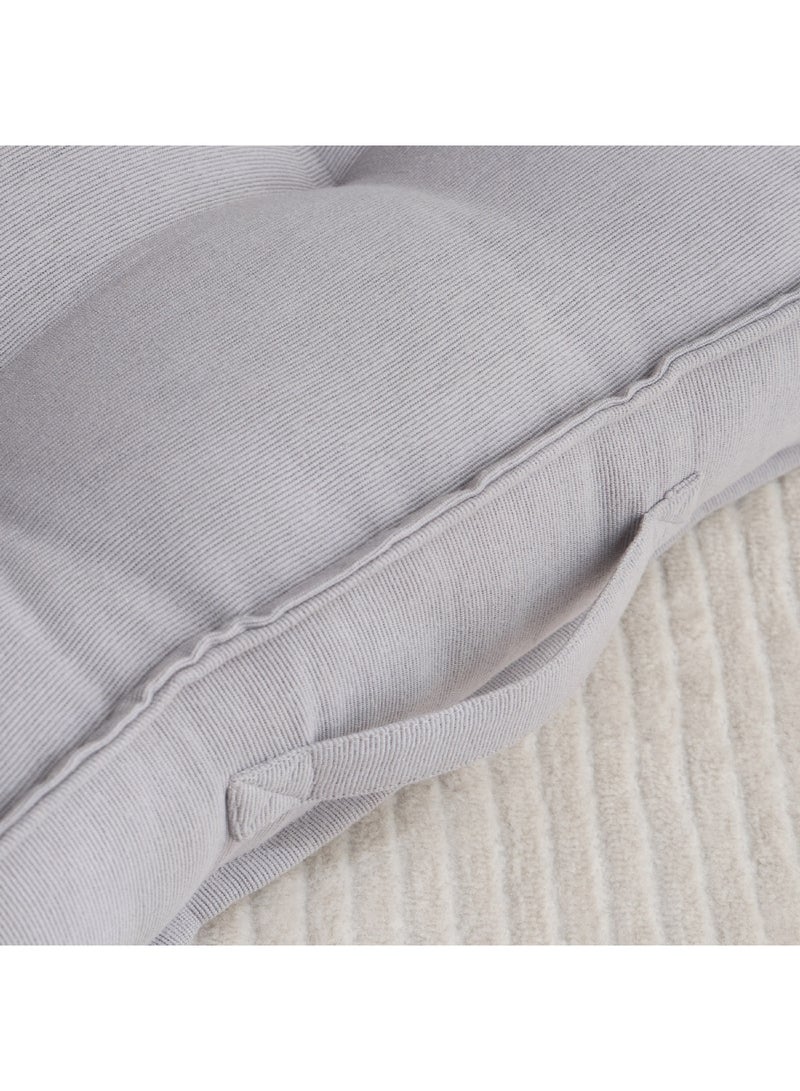 Home Box Atlanta Ezra Ribbed Floor Cushion 48 x 10 x 48 cm  - Image 3