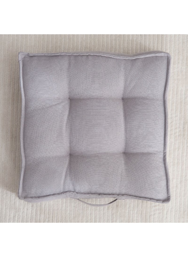 Home Box Atlanta Ezra Ribbed Floor Cushion 48 x 10 x 48 cm  - Image 2