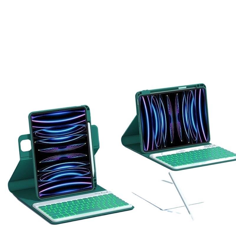 DGG Blue Keyboard iPad Case Compatible with iPad Pro 11 / iPad 10.2 - Image 1