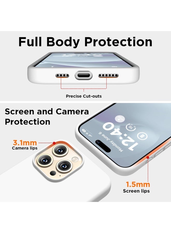 BORTONY iPhone 15 Pro Case Liquid Silicone Anti Scratch Anti Fingerprint Soft Silky Touch Shockproof Protective Cover for Apple iPhone 15 Pro - Image 2