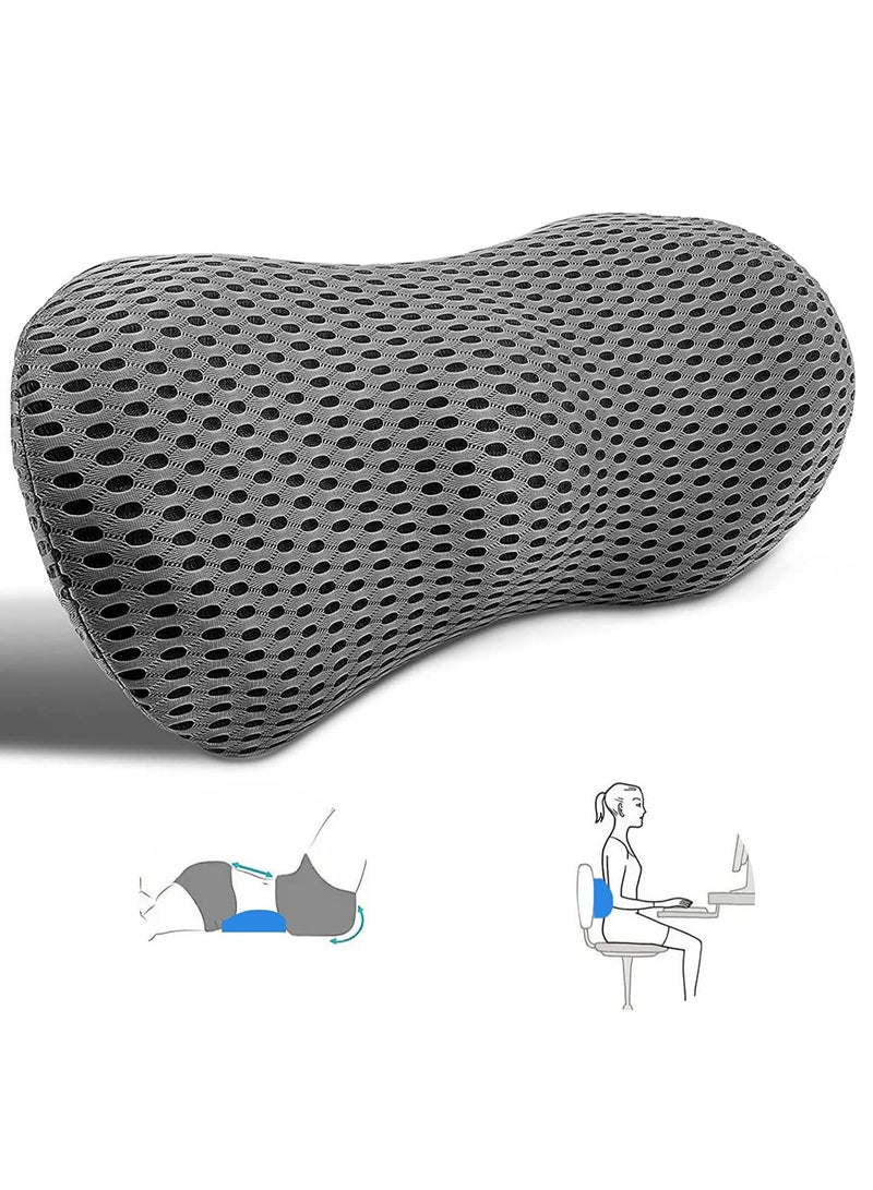 Zikra Support Pillow for Sleeping Memory Foam Neo Cushion Back Support Pillow for Lower Back Pain Relief Waist Support Cushion Back Pillow for Mom Pillow for Office Chair Car Bed - Image 1