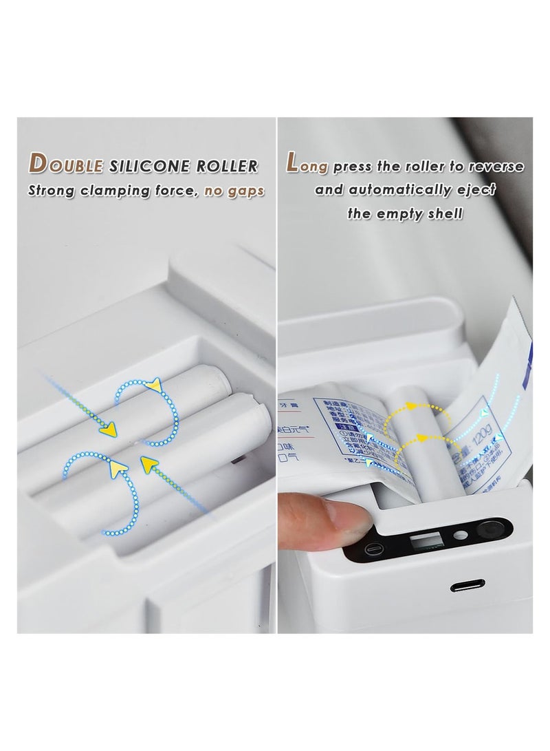 Excefore Automatic Toothpaste Dispenser Electric Toothpaste Dispenser With Sensor Toothpaste Dispenser Wall Mounted Toothpaste Squeezer Toothpaste Dispenser For Kids - Image 3