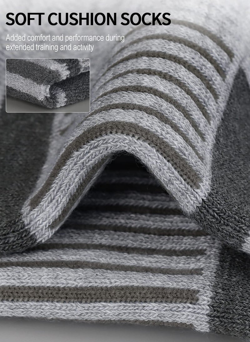 Excefore جوارب رياضية منخفضة القطع للركض مع وسادة تنفسية للرجال والنساء (6 أزواج) - Image 2