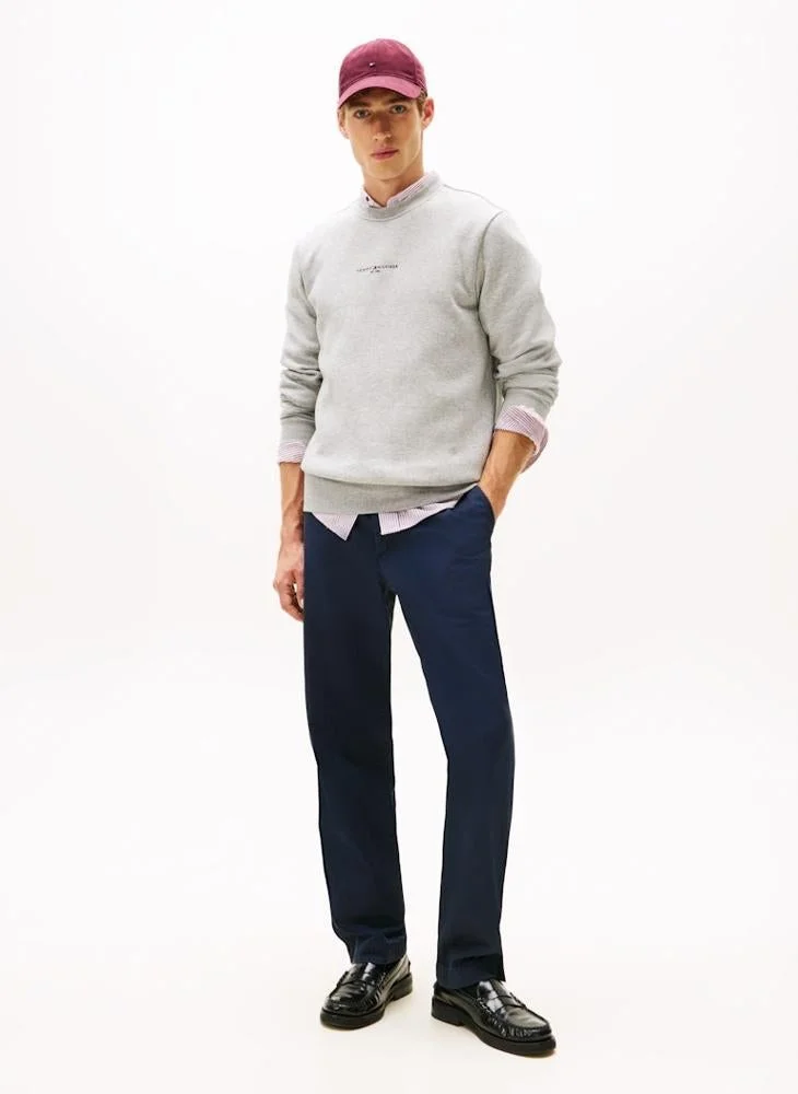 TOMMY HILFIGER  Signature Tipped Crew Neck Fleece Jumper for Men | Best Price UAE