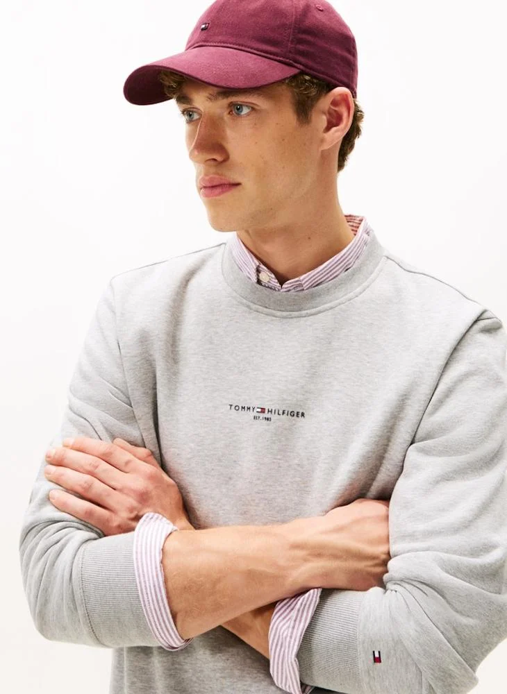Signature Tipped Crew Neck Fleece Jumper