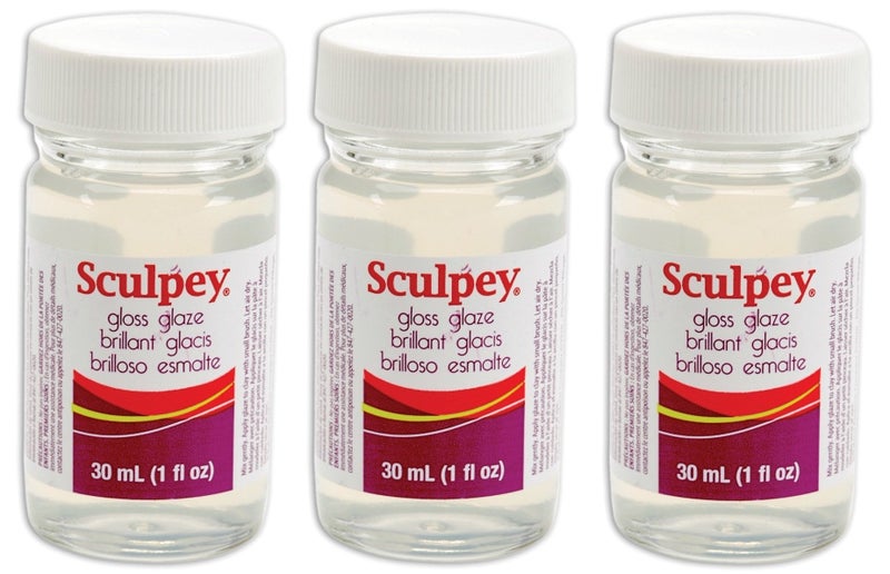 Polyform Sculpey Glaze, 1-Ounce, Glossy (3 Pack) - Image 1