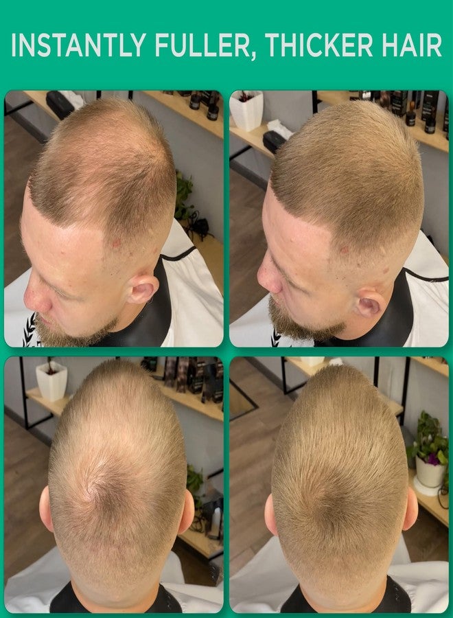 THICK FIBER Hair Building Fibers for Bald Spots & Thinning Hair (LIGHT BROWN, Pack of 3) - 25g Bottle - Conceals Hair Loss in Seconds - Hair Fibers for Men & Women - Image 4