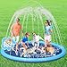 YSJILIDE Splash Pad for Kids and Dog YSJILIDE NonSlip Large Sprinkler Splash Play Mat 102 Sprinkler Pool for Outside Backyard Dog Pool - Image 2