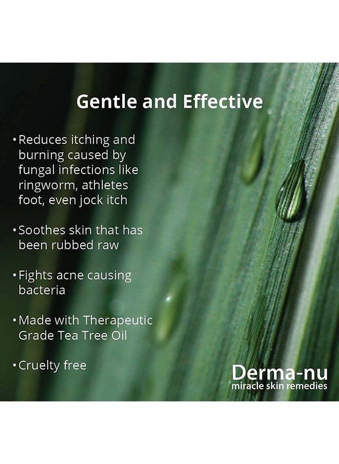 Derma-nu Miracle Skin Remedies - Antifungal Antibacterial Soap & Body Wash - Natural Anti-Fungal Treatment with Tea Tree Oil for Jock Itch, Athletes Foot, Body Odor, Nail Fungus, Ringworm, Eczema & Back Acne - For Men and Women - 8oz - Image 1