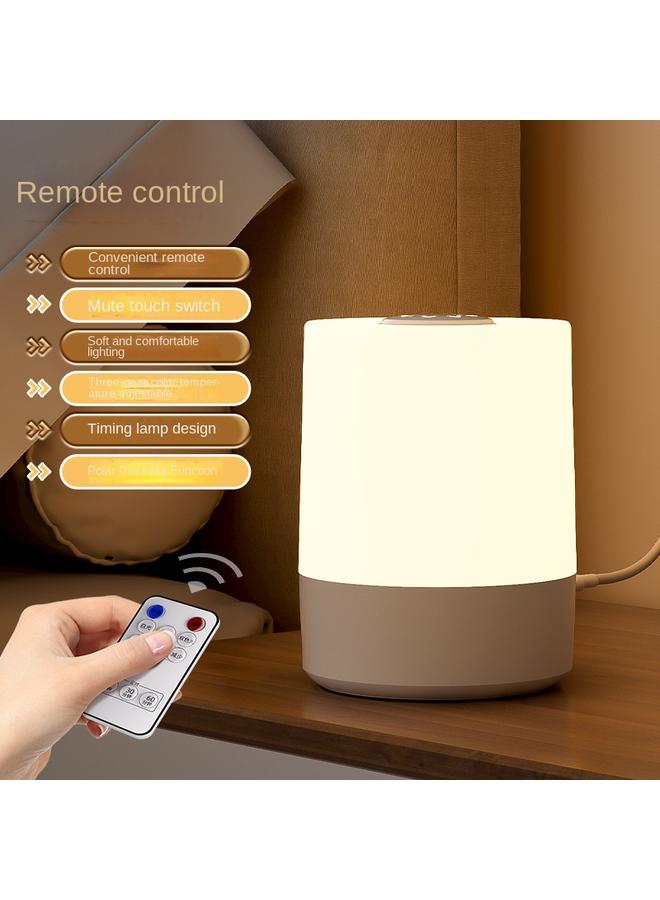 الأزرق جي دبليو مصباح ليلي للتحكم عن بعد قابل لإعادة الشحن مصباح طاولة غرفة النوم بجانب السرير مصباح لمس الطفل حماية العين مصباح نوم قمر جديد - Image 1