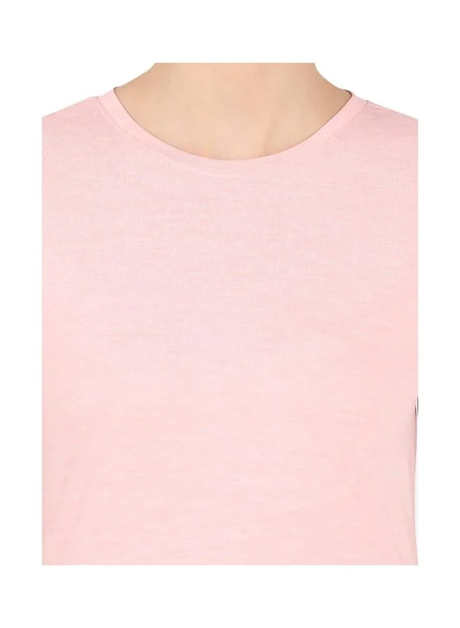 Jockey Almond Blossom MW71 Women Microfiber Round Neck Relaxed Fit T Shirt with StayDry and StayFresh Treatment for Women | Best Price UAE