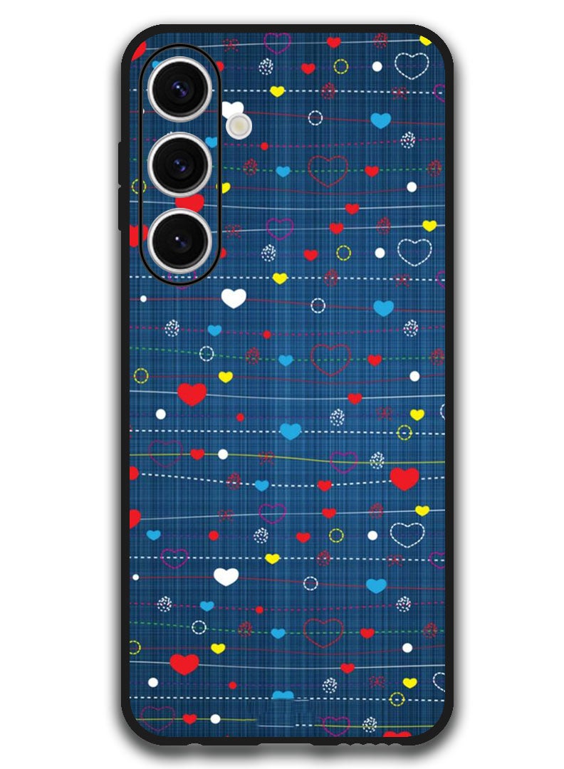 Theodor Protective Case Anti Scratch Shock Proof Bumper Cover For Samsung Galaxy S24 FE Heart Strings - Image 1