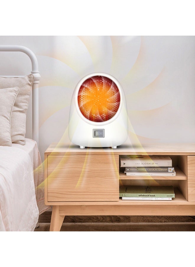 إم مياويان مدفأة كهربائية محمولة سريعة التسخين في ثانيتين - مدفأة موفرة للطاقة وهادئة ومزودة بمنظم حرارة مناسبة للاستخدام المنزلي والمكتبي وعلى المكتب. - Image 2