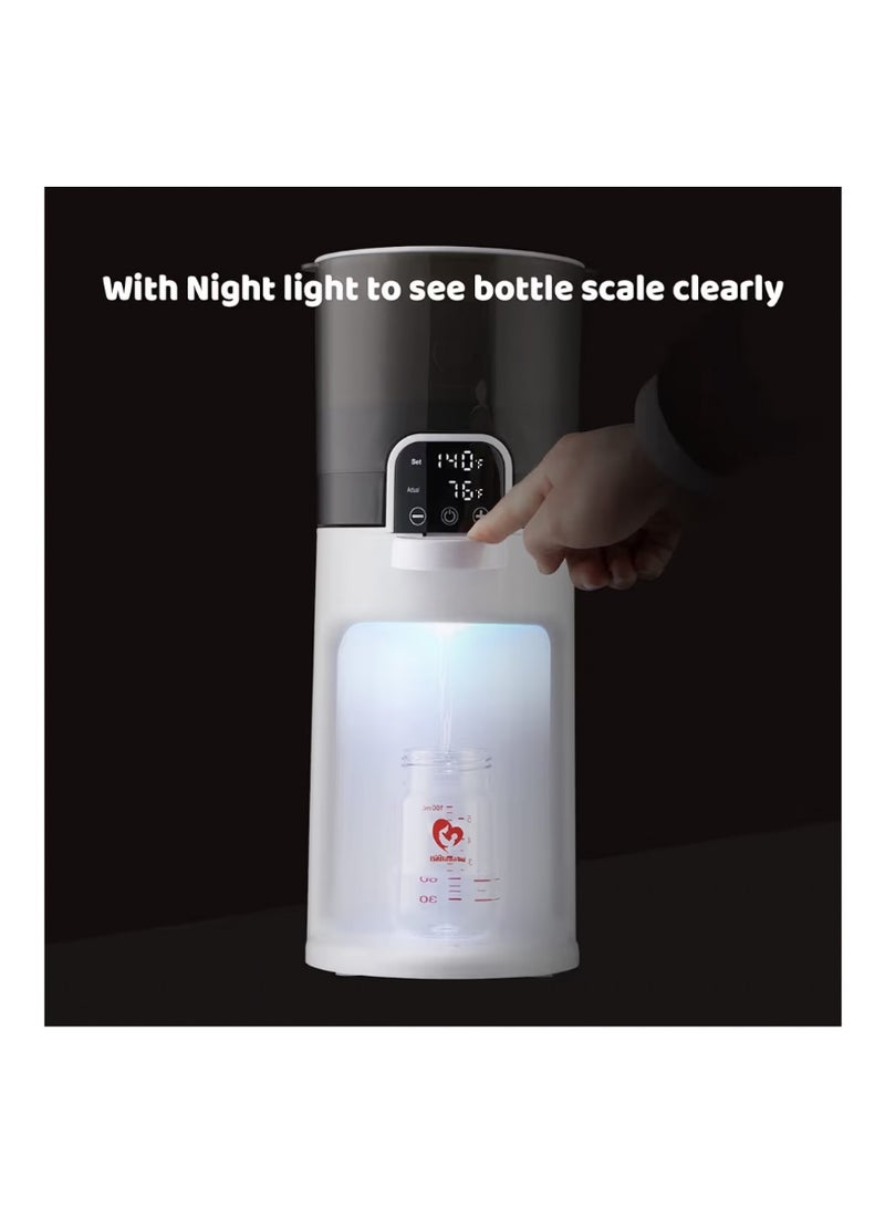 بيلا بيبي جهاز Bellababy الفوري لتدفئة زجاجات الأطفال: موزع مياه دافئة لإعداد الحليب الصناعي فوراً، مزود بوعاء قابل للفصل لسهولة التنظيف، يحافظ على الدفء على مدار الساعة (24/7)، مع إمكانية ضبط درجة الحرارة (اللون الداكن). - Image 4