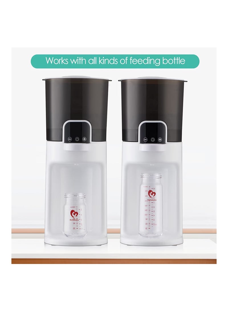 بيلا بيبي جهاز Bellababy الفوري لتدفئة زجاجات الأطفال: موزع مياه دافئة لإعداد الحليب الصناعي فوراً، مزود بوعاء قابل للفصل لسهولة التنظيف، يحافظ على الدفء على مدار الساعة (24/7)، مع إمكانية ضبط درجة الحرارة (اللون الداكن). - Image 5