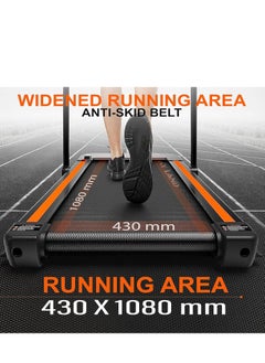 Sky Land 2-in-1 Under Desk Treadmill | Foldable 2.5 HP Walking Pad and Running Machine for Home and Office | Quiet Mini Treadmill with LED Display, Remote Control, and Space-Saving Design - EM-1294  - Image 4