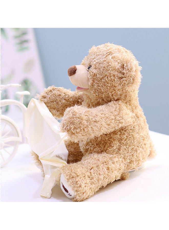 NIBEMINENT Electric Hide And Seek Shy Peep Teddy Bear Plush Toy - Image 4