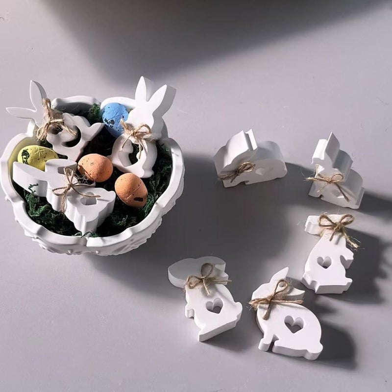 Easter Molds | 8-Cavity Easy Release Crafting Tools - Easter Bunny Candle Molds Silicone | for Soap Candle Wax Epoxy Resin Home Decor Art Projects Spring Party Holiday - Image 4