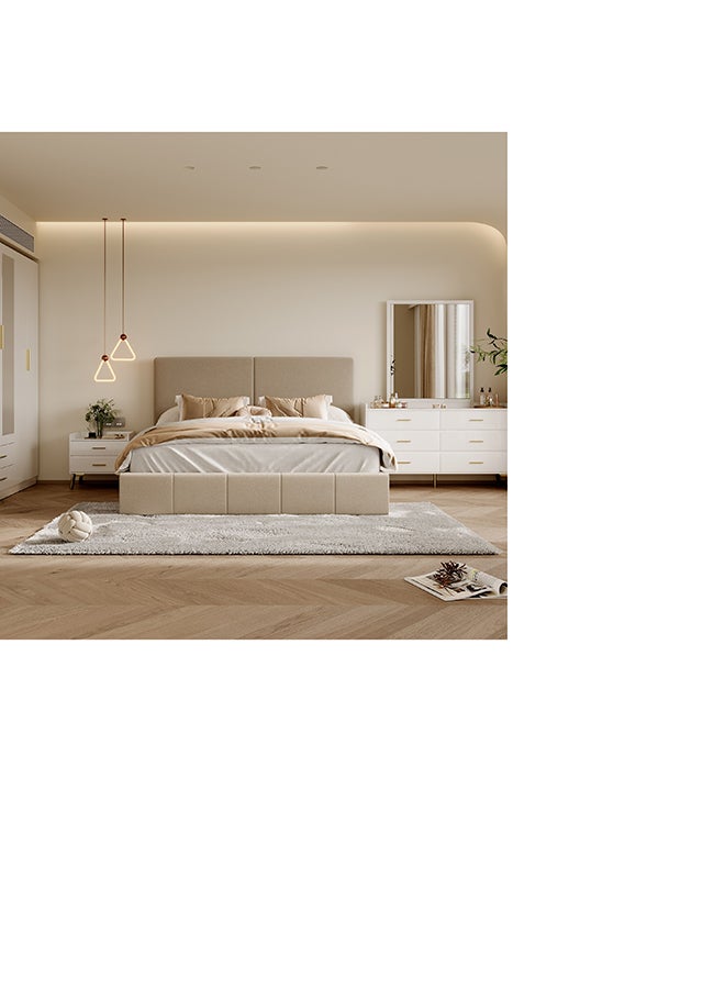 Home Box غرفة نوم بيرل كينج المنجدة المكونة من 5 قطع 180 × 200 سم - Image 1