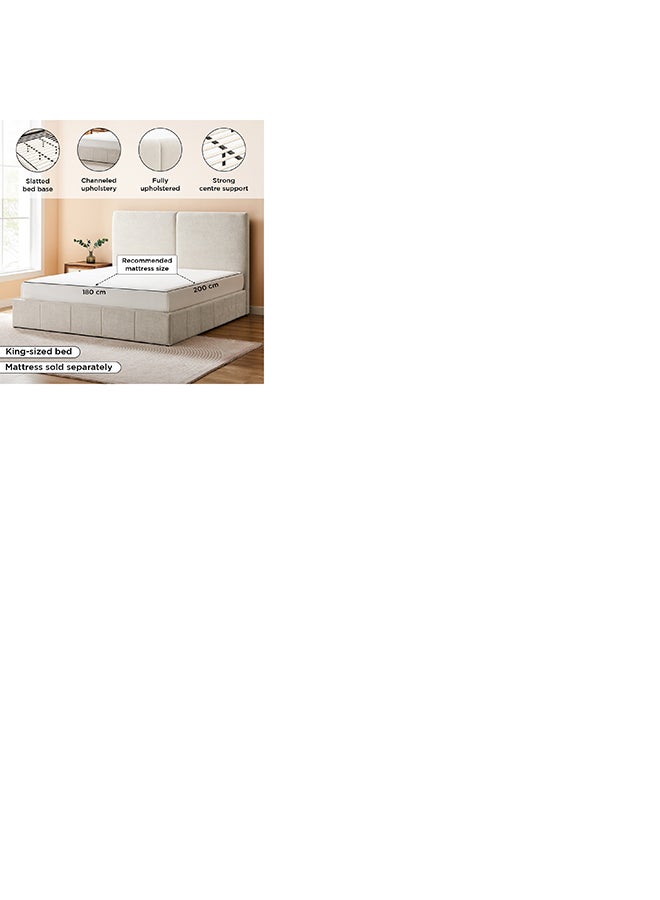 Home Box غرفة نوم بيرل كينج المنجدة المكونة من 5 قطع 180 × 200 سم - Image 5