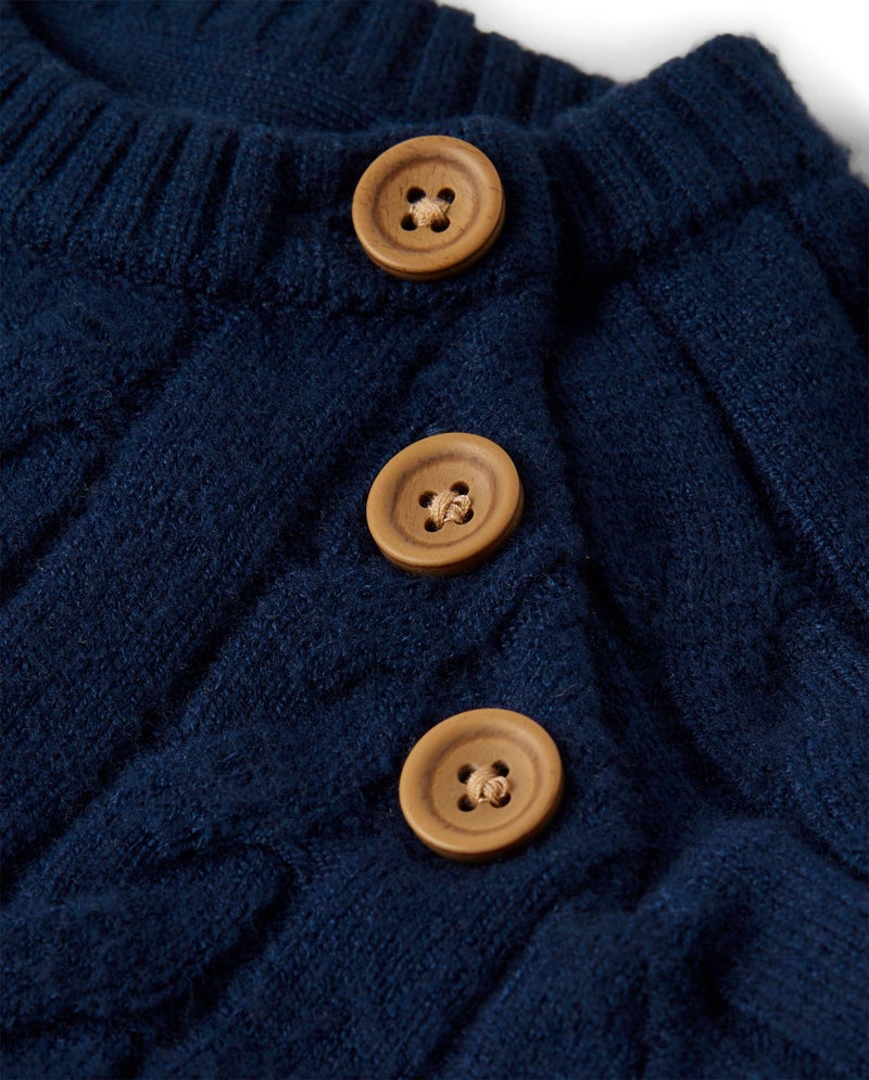 Gymboree,and Newborn Knitted Sweater Romper,Tidal,0-3 Months - Image 2