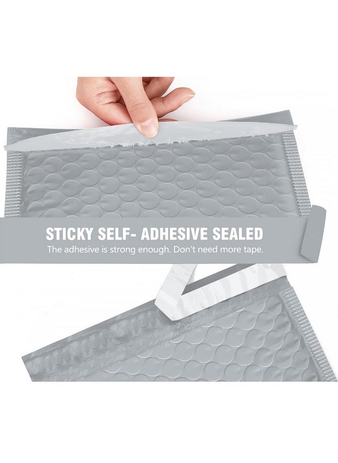 hblife HBlife 50 Pcs Bubble Mailers, 6x10 Inches Self Seal Gray Poly Mailers, Padded Envelopes Shipping Bags Packaging for Small Business  - Image 4