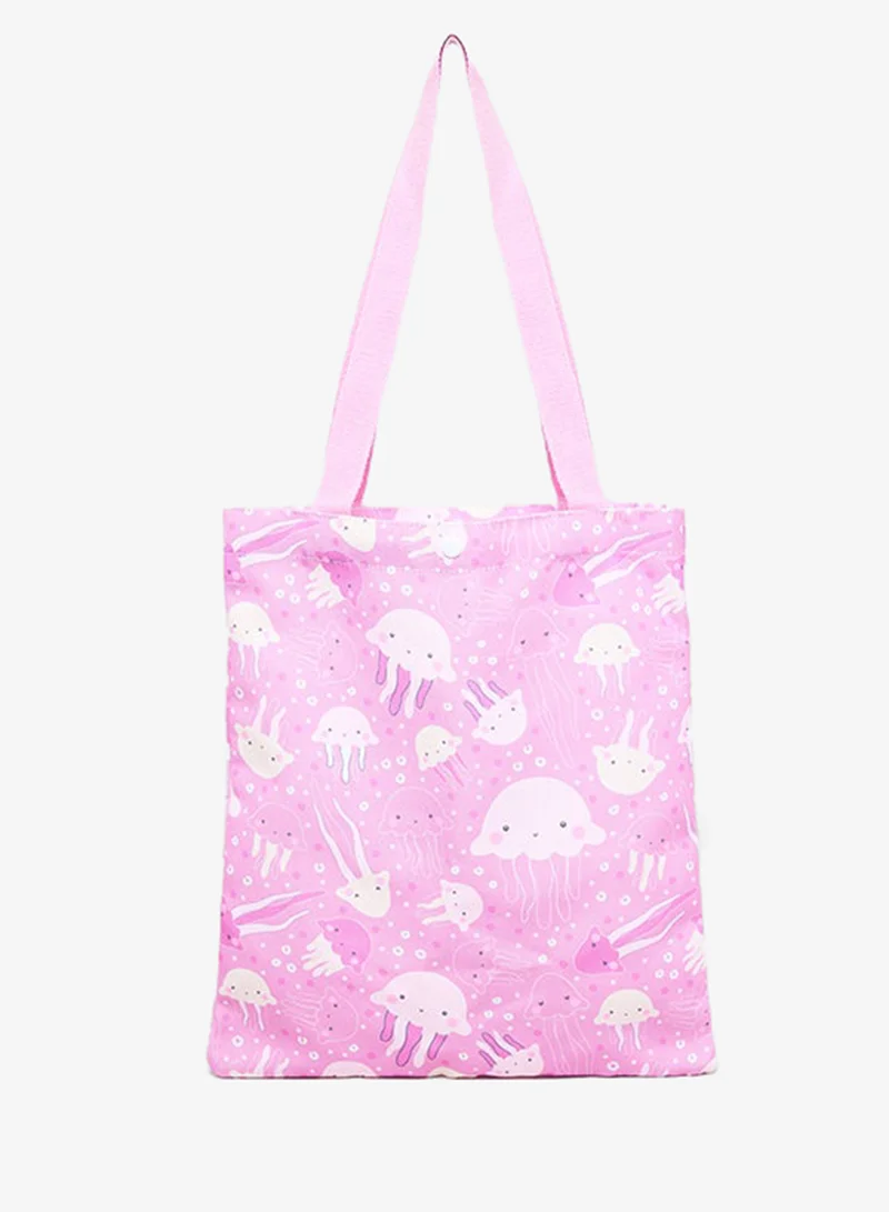 أر أند بي Printed Canvas Shoulder Bag
