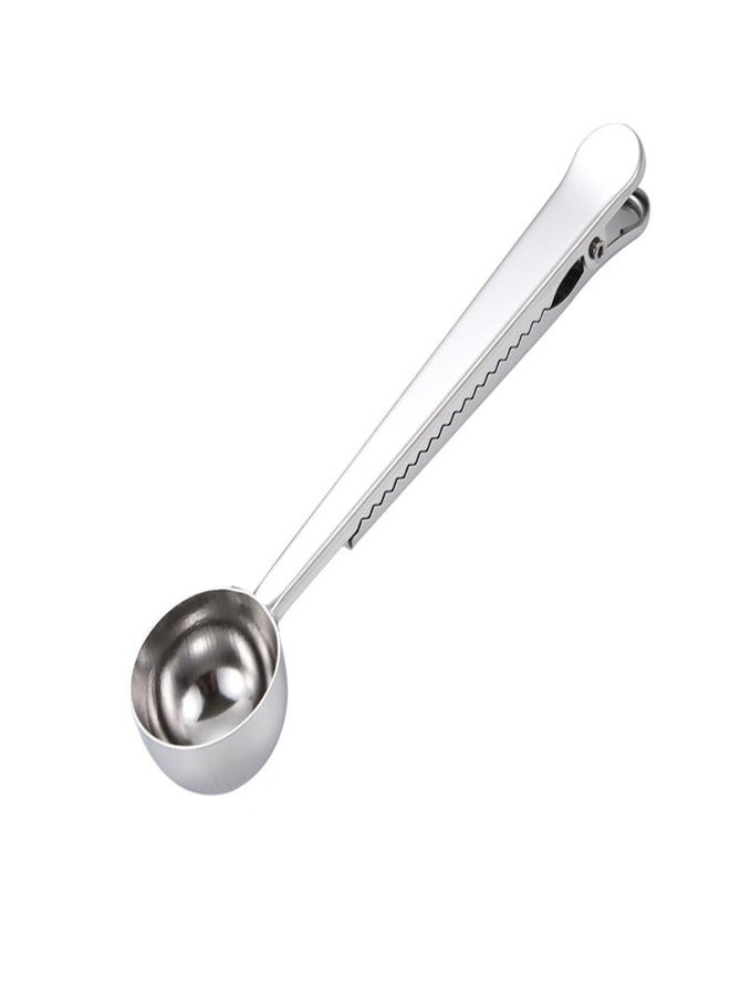 EYAKEG Coffee Scoop, Stainless Steel Silver Multi Function Measuring Spoon, Great Measuring Coffee, Tea, Protein Powder, Instant Drinks, Perfect Coffee Spoon Bag Clip - Image 1