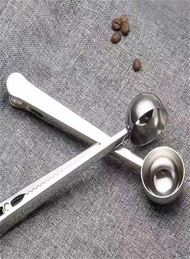 EYAKEG Coffee Scoop, Stainless Steel Silver Multi Function Measuring Spoon, Great Measuring Coffee, Tea, Protein Powder, Instant Drinks, Perfect Coffee Spoon Bag Clip - Image 5