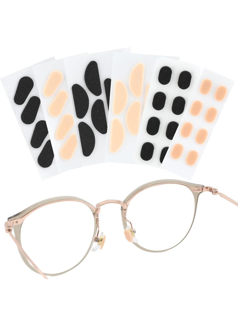 SYCOOVEN SYCOOVEN 24pairs Soft Foam Nose Pads Adhesive Anti Slip Nose Pads Glasses Pads Relieve Pressure for Glasses Sunglasses SpectaclesDShaped Oval and WaterdropShapedSize24pairs  - Image 2