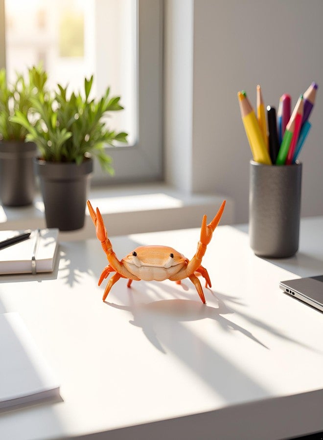 Tnyvm 2Pcs Red Creative Crab Pen Holder Weightlifting Crabs Pen Stand Storage Rack, Office Desktop Decoration, Pencil Holders Desk Supplies Holders and Dispensers, Desk Accessories and Workspace Organizers - Image 5