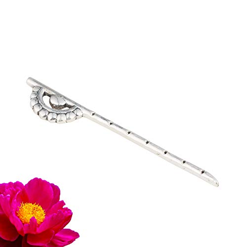 DHRUVS COLLECTION 999 Silver Designer Bansuri - Flute for Ladu Gopal Ji, Bal Krishna, for Home, Pooja, Janmashtami, Temple Decoration & Gifting Purpose (White, 2 Grams) - Image 2