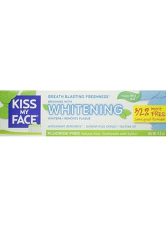 Kiss My face Gel Teeth Whitening Fluoride Free Toothpaste (Pack Of 3), Tea Tree, 13.5 Ounce (2434503Eaf)  - Image 2