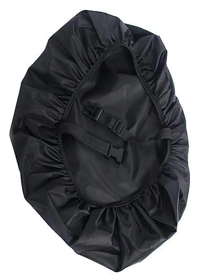 YOPRAM Bag Cover 30-50L Waterproof Rain & Dust Cover for Backpack with Elastic Adjustable & Pouch Rain Cover for Laptop School College & Office Bag (Black) - Image 3