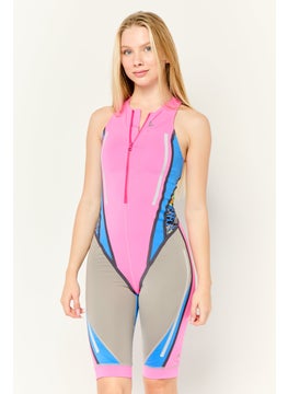 adidas By Stella McCartney Women Allover Printed Padded One Piece Swimwear, Multicolor  - Image 1