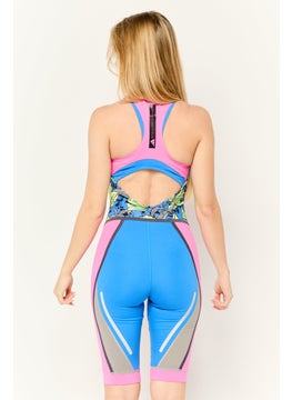 adidas By Stella McCartney Women Allover Printed Padded One Piece Swimwear, Multicolor  - Image 4