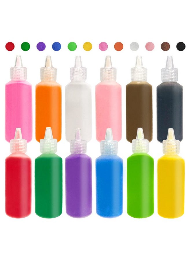 Panxxsen - 12 Pcs Art Sand1.25Oz Bottles Diy Arts And Crafts Kitscenic Sand For Kids' Arts & Craftsterrarium Sand Play Diy Drawing Sandbox Wedding Sand For Decorations And Crafty Collection Sand Bottles - Image 1